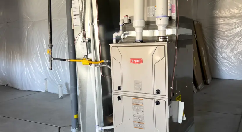 Residential furnace serviced by Pinnacle Air Solutions in Cincinnati