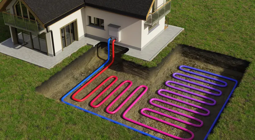 Geothermal heat pump equipment installed by Pinnacle Air Solutions in Cincinnati